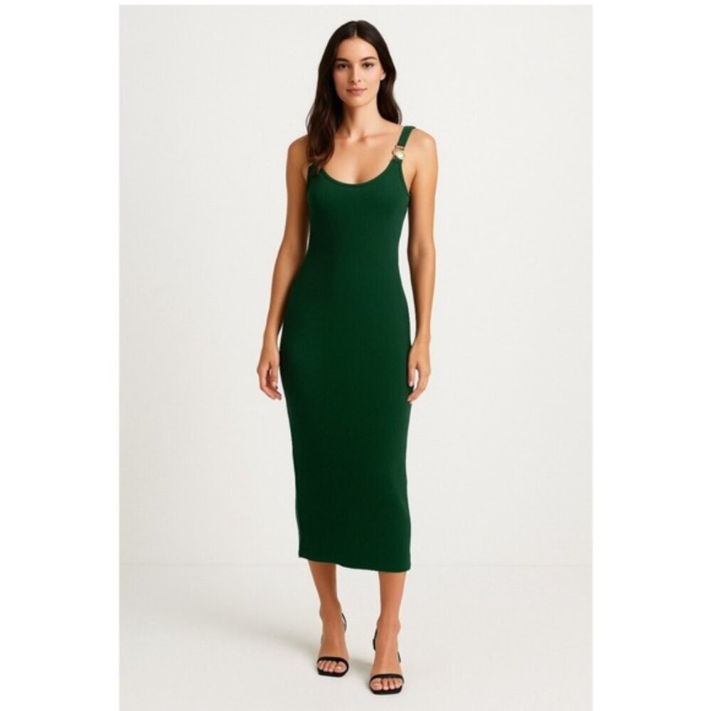 Elegant Green Midi Dress